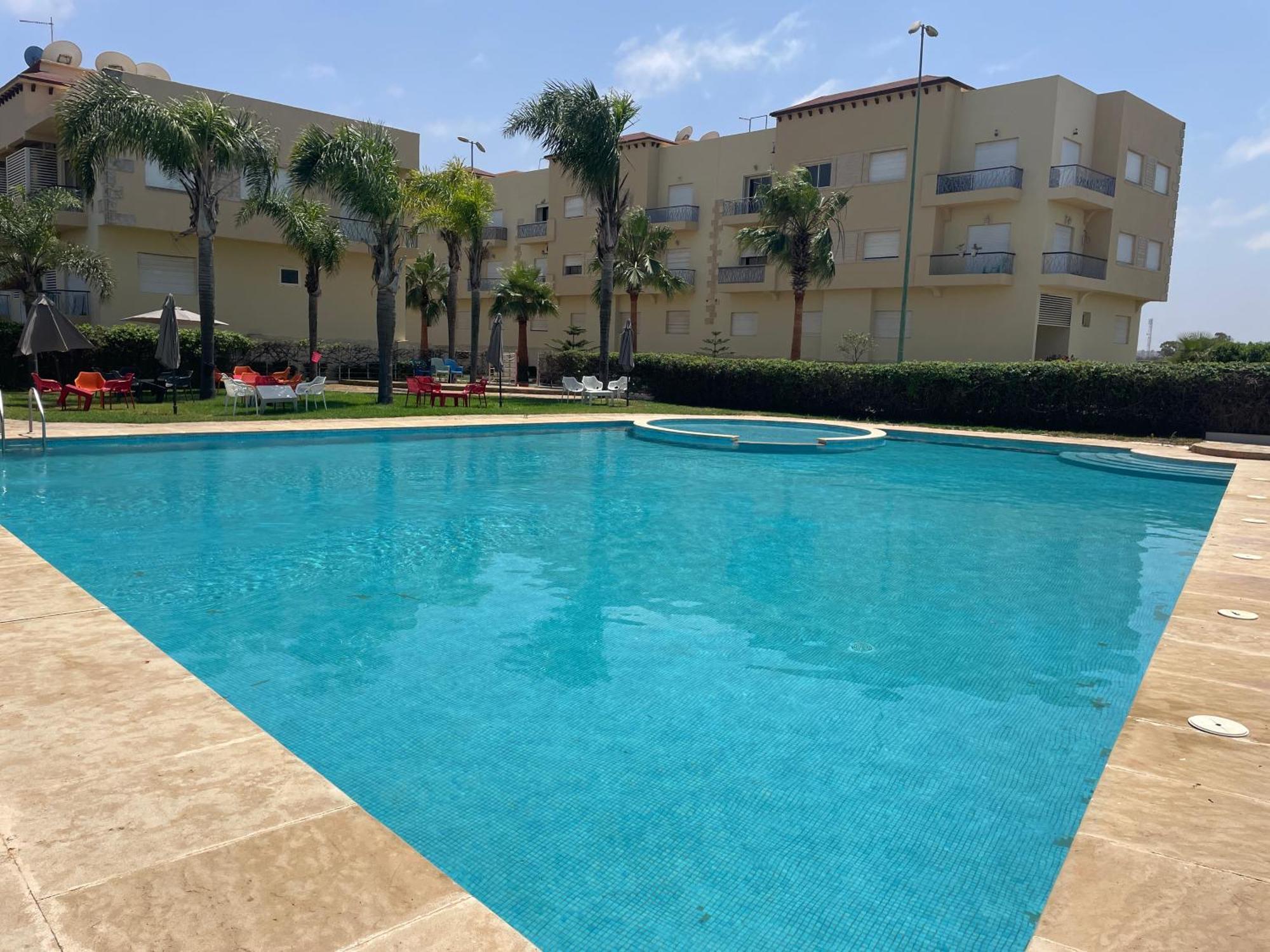 Appartement Meuble Residence Fermee Avec Piscine Sidi Rahal  Exterior foto